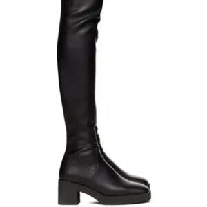 Staud black over-the-knee platform boots